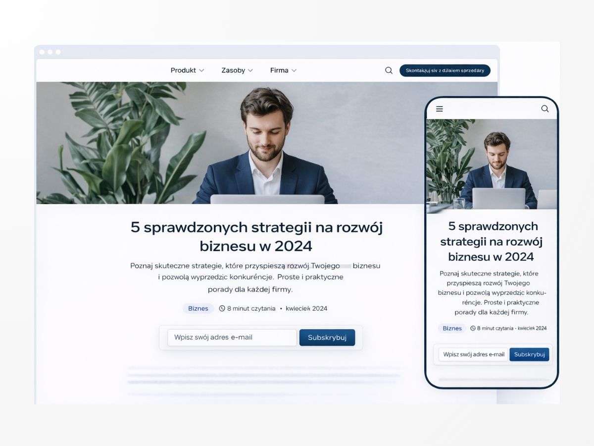 Pakiet artykułów na firmowego bloga